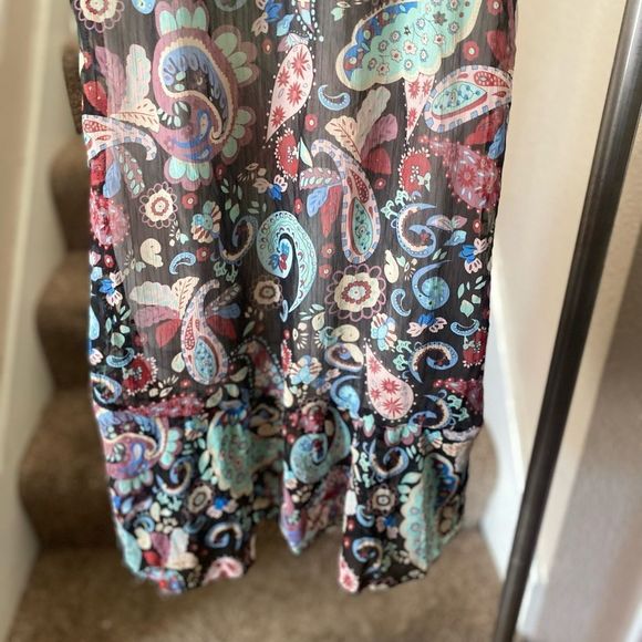 Paisley Print Midi Dress - Multicolor - Picture 9 of 15